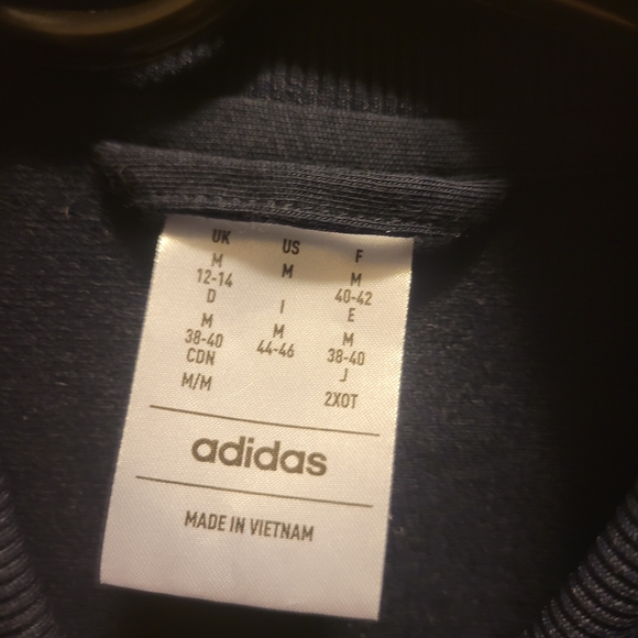 Adidas Men's Navy Blue Track Jacket - Picture 3 of 4